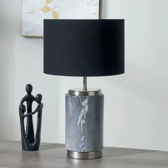 Pacific Lifestyle Carrara Grey Small Table Lamp 1 Pacific Lifestyle Carrara Grey Small Table Lamp
