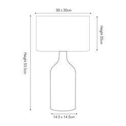 Pacific Lifestyle Poiret Table Lamp -Dunelm Lights Sales 30804007 alt05