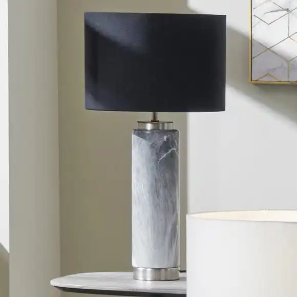 Pacific Lifestyle Carrara Grey Tall Table Lamp 1 Pacific Lifestyle Carrara Grey Tall Table Lamp