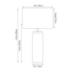 Pacific Lifestyle Carrara Grey Tall Table Lamp 9 Pacific Lifestyle Carrara Grey Tall Table Lamp -Dunelm Lights Sales 30804012 alt04