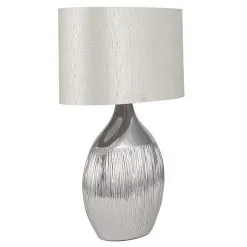 Pacific Lifestyle Gemini Silver Table Lamp -Dunelm Lights Sales 30804017 alt02