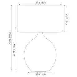 Pacific Lifestyle Gemini Silver Table Lamp -Dunelm Lights Sales 30804017 alt03