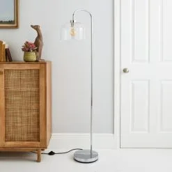 Dunelm Palazzo Clear Floor Lamp -Dunelm Lights Sales 30808800 alt01