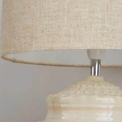 Dunelm Zeeburg Urchin Ceramic Cream Table Lamp -Dunelm Lights Sales 30808827 alt03