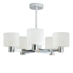 Dunelm Erin Frosted 5 Light Ceiling Fitting -Dunelm Lights Sales 30818152 alt04