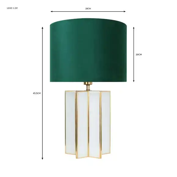 Dunelm Virgo Green Star Glass Table Lamp 4 Dunelm Virgo Green Star Glass Table Lamp - Image 4