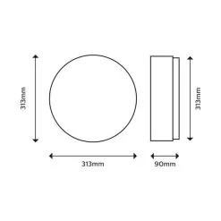 Philips Balance Integrated LED Bathroom Ceiling Light 8 Philips Balance Integrated LED Bathroom Ceiling Light -Dunelm Lights Sales 30838284 alt02