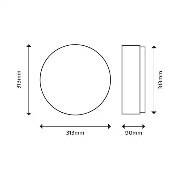 Philips Balance Integrated LED Bathroom Ceiling Light 3 Philips Balance Integrated LED Bathroom Ceiling Light - Image 3