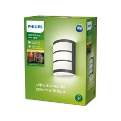 Philips Python Integrated LED Outdoor Wall Light, Warm White