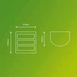 Philips Python Integrated LED Outdoor Wall Light, Warm White 8 Philips Python Integrated LED Outdoor Wall Light, Warm White -Dunelm Lights Sales 30838312 alt02