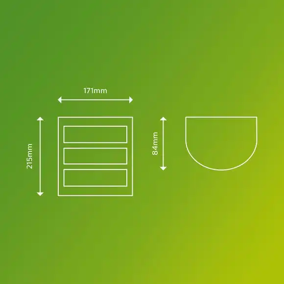 Philips Python Integrated LED Outdoor Wall Light, Warm White 3 Philips Python Integrated LED Outdoor Wall Light, Warm White - Image 3