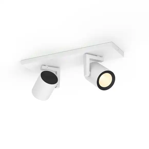 Philips HUE Argenta 2 Light Smart LED Ceiling Spotlight Bar 2 Philips HUE Argenta 2 Light Smart LED Ceiling Spotlight Bar - Image 2