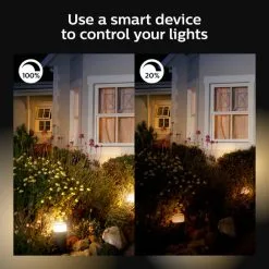 Philips HUE Fuzo Smart Integrated LED Outdoor Pedestal Light -Dunelm Lights Sales 30838347 alt05