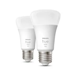 Philips HUE Smart 9.5 Watt ES LED Dimmable GLS Bulb 2 Pack -Dunelm Lights Sales 30838351 alt01