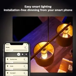 Philips HUE Smart 5.5 Watt SES LED Dimmable Candle Bulb 2 Pack -Dunelm Lights Sales 30838353 alt01