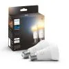 Philips HUE Smart 8 Watt ES LED Tunable GLS Bulb 2 Pack 6 Philips HUE Smart 8 Watt ES LED Tunable GLS Bulb 2 Pack -Dunelm Lights Sales 30838359
