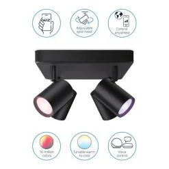 WiZ Connected WiZ Imageo Smart 4 Light LED Adjustable Spotlight -Dunelm Lights Sales 30838378 alt02