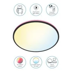 WiZ Connected WiZ Aura Smart LED Ceiling Light -Dunelm Lights Sales 30838382 alt02