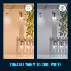 WiZ Connected WiZ 48ft Smart Ambient Outdoor String Lights -Dunelm Lights Sales 30838383 alt04